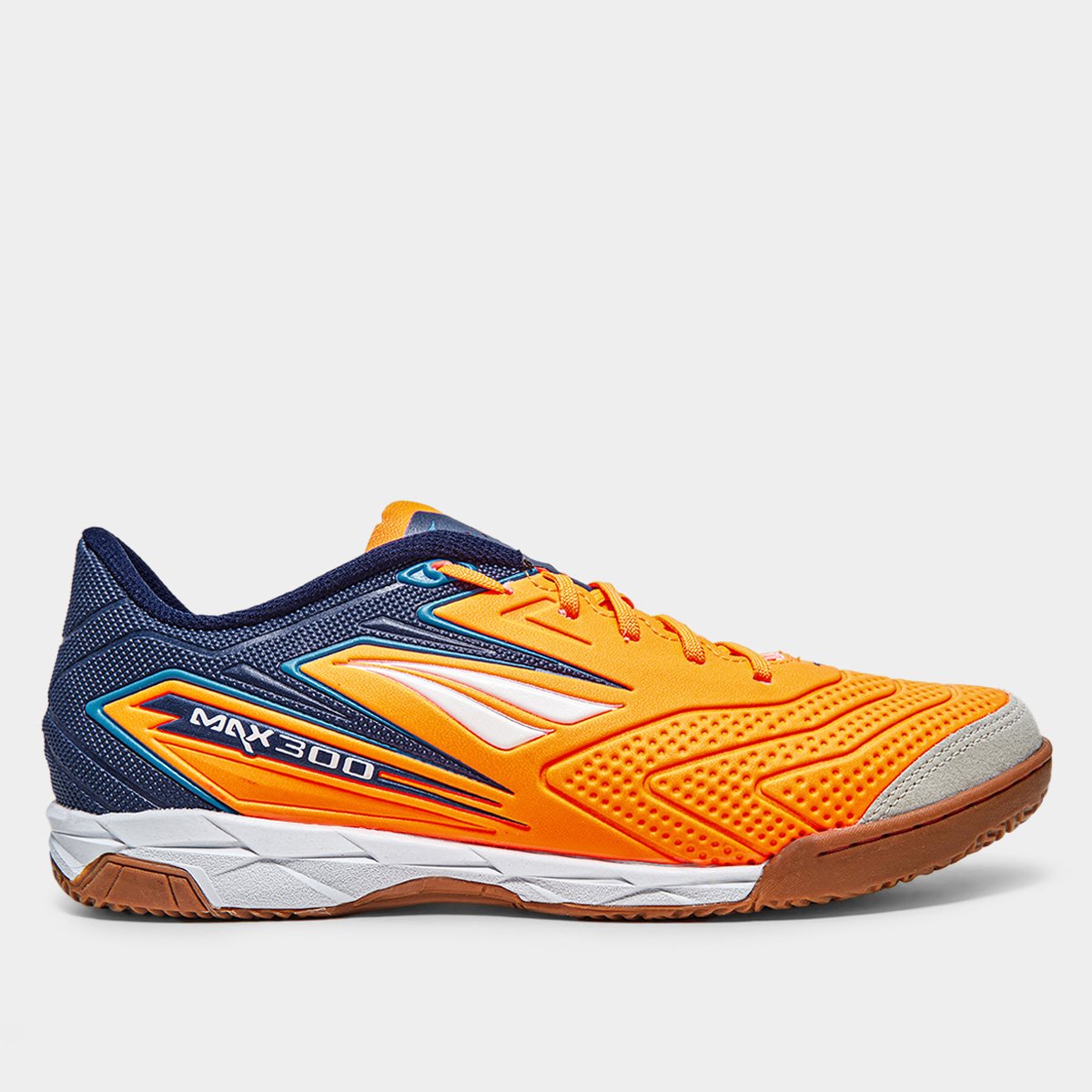 Miniatura Chuteira Futsal Penalty Max 300 Y-1 Masculina Laranja+Branco - 37