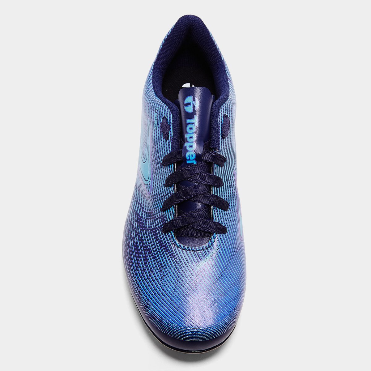 Miniatura Chuteira Campo Topper Slick VI Masculina Marinho+Azul - 39