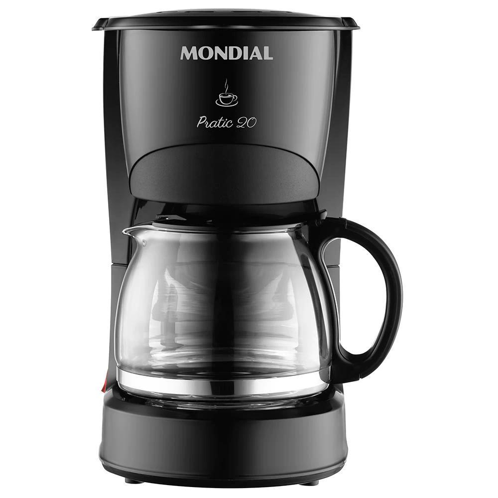 Miniatura Cafeteira Elétrica Mondial Pratic Cn-01 20 Xícaras Preta 127