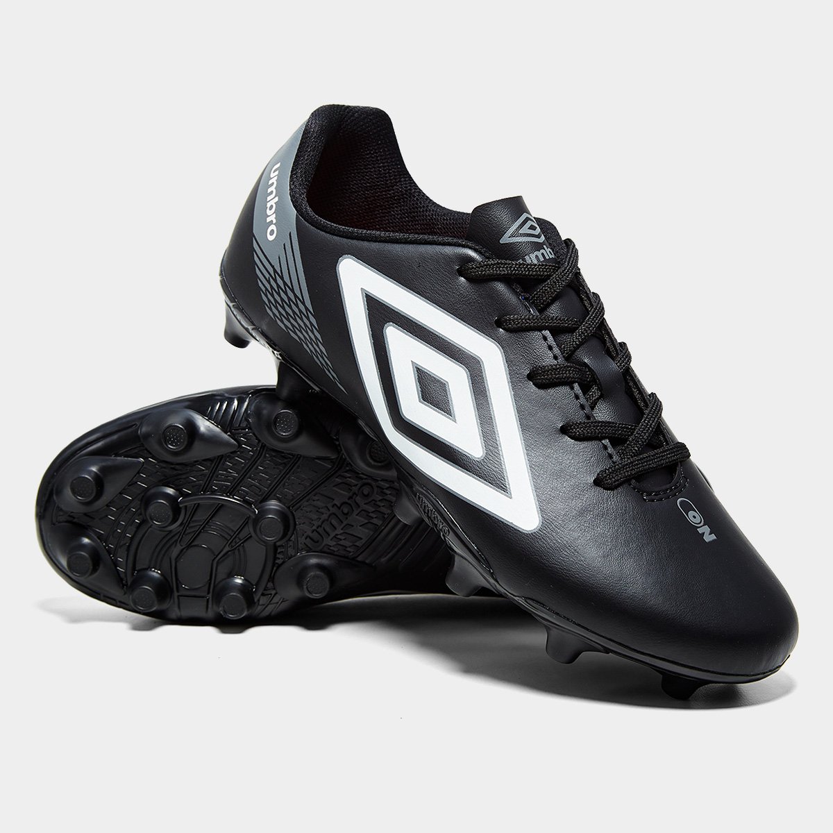 Miniatura Chuteira Campo Umbro On Unissex Preto+Grafite - 42