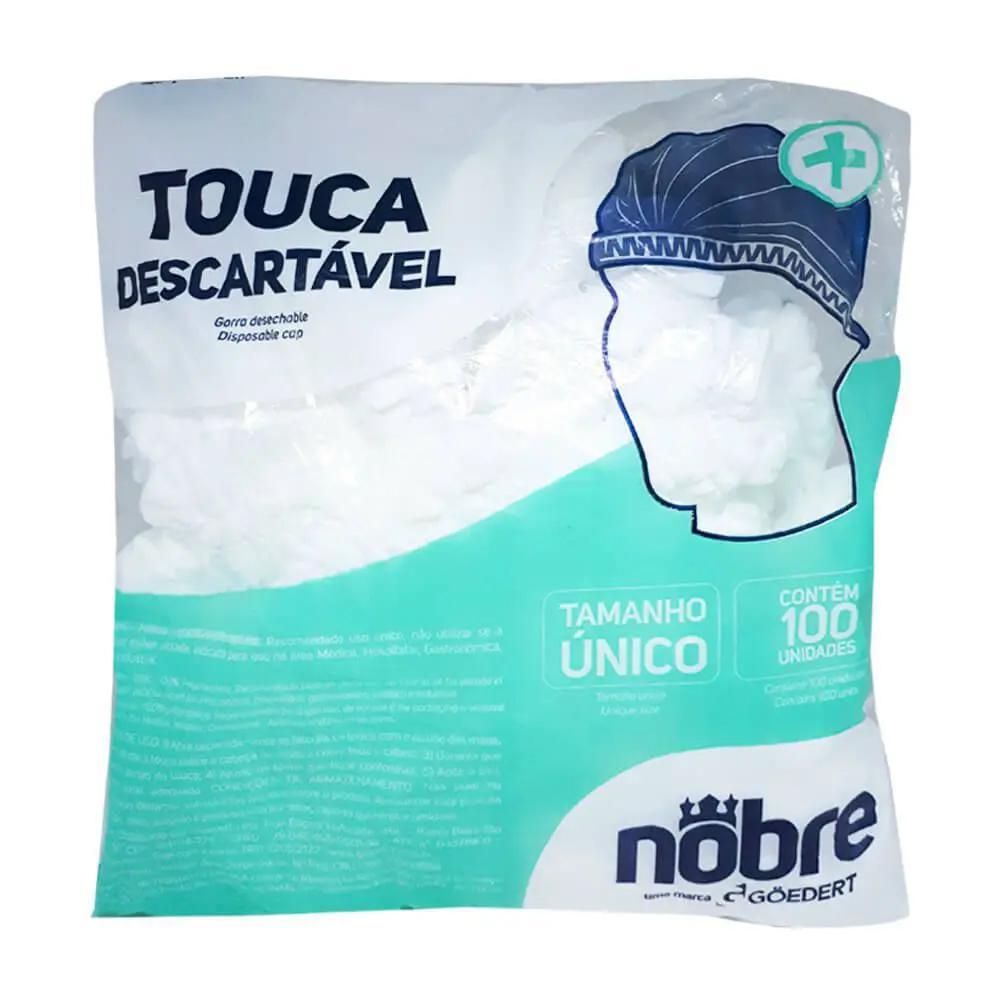 Miniatura Touca Descartável Sanfonada 100U Kit 10