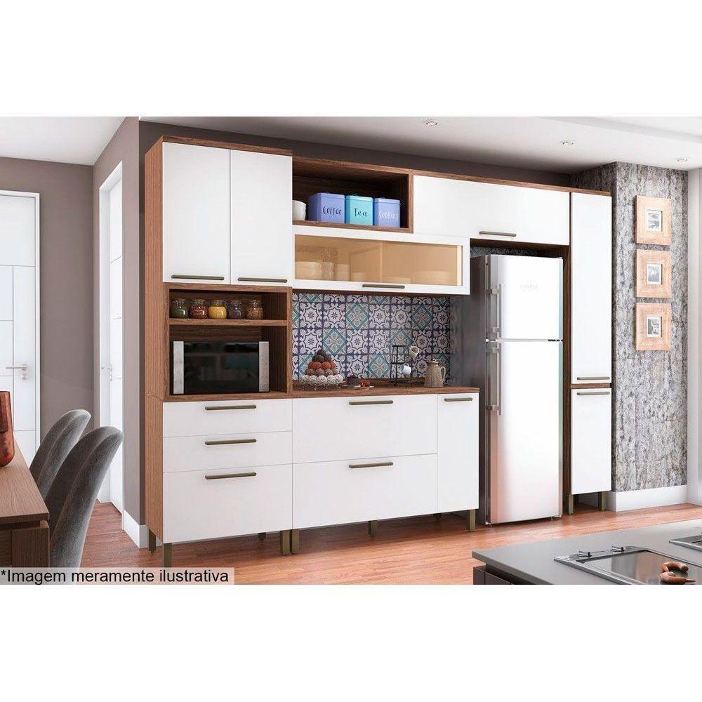 Miniatura Armário Aéreo P- Cozinha Marsala C- 2 Portas (1 C- Vidro) Sevilha-branco - Ronipa