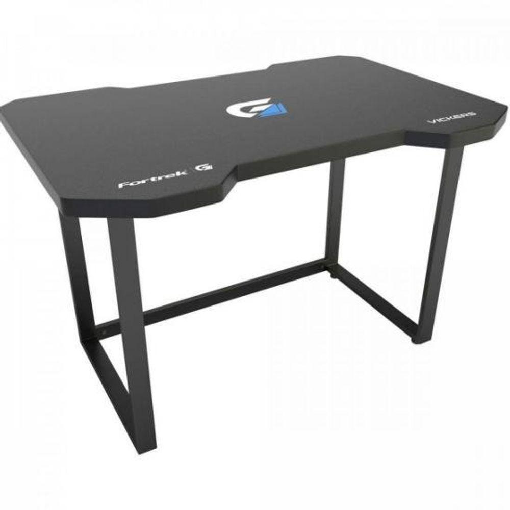 Miniatura Mesa Gamer Fortrek Vickers Preta-azul