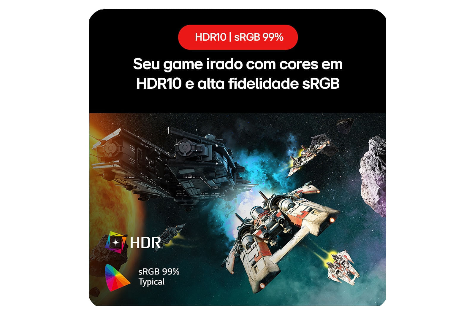 Monitor Gamer LG UltraGear 27” IPS, 180Hz, 1ms (GtG), NVIDIA® G-SYNC® , AMD FreeSync™, HDR10, sRGB 99% - 27GS60F-B