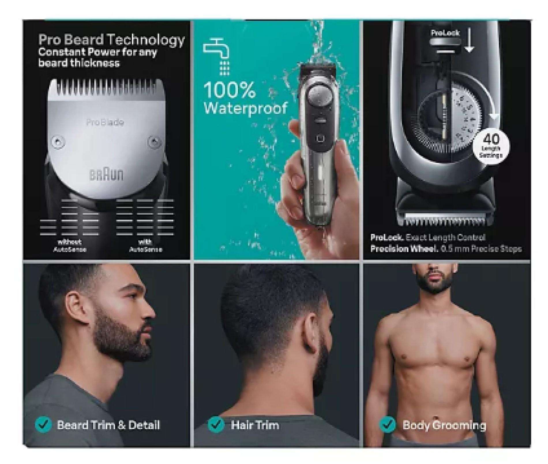 Miniatura Braun Series 9 All-In-One 8In1 Aparador De Pelos Barba/Corpo