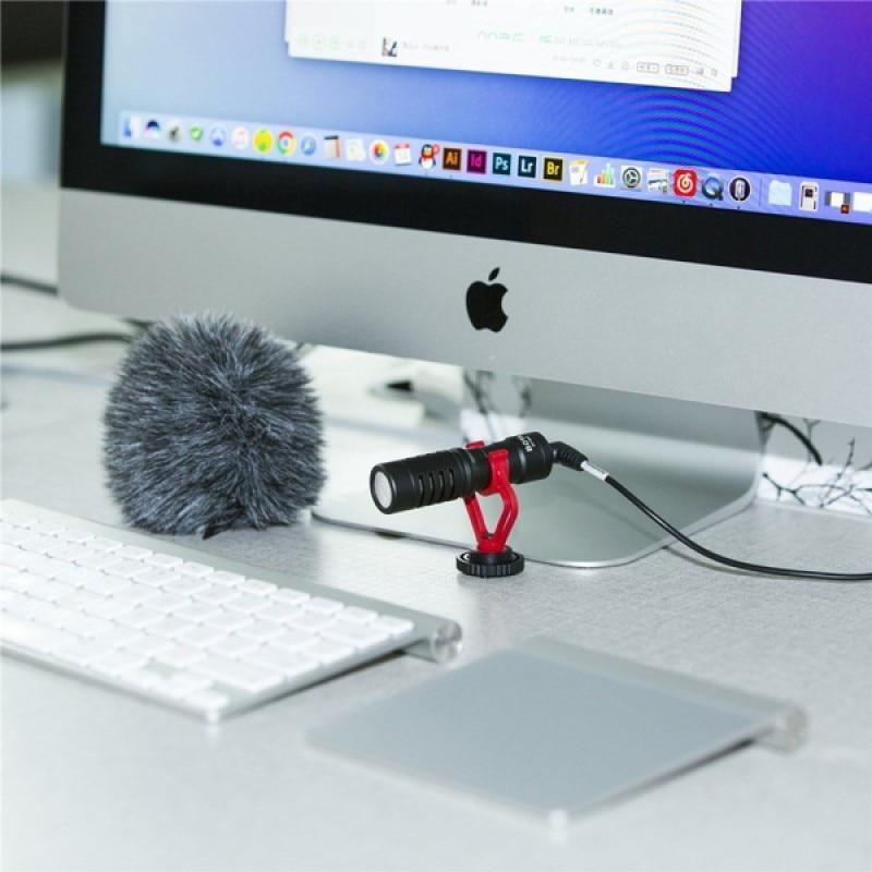 Microfone Condensador De Vídeo Direcional By-Mm1 Cardioide