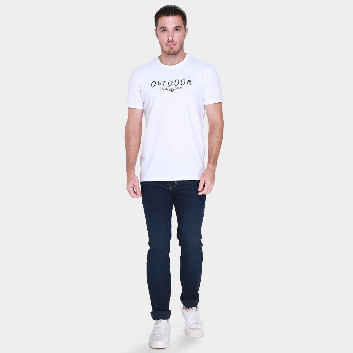 Miniatura Camiseta Colcci Casual Masculina Branco - G