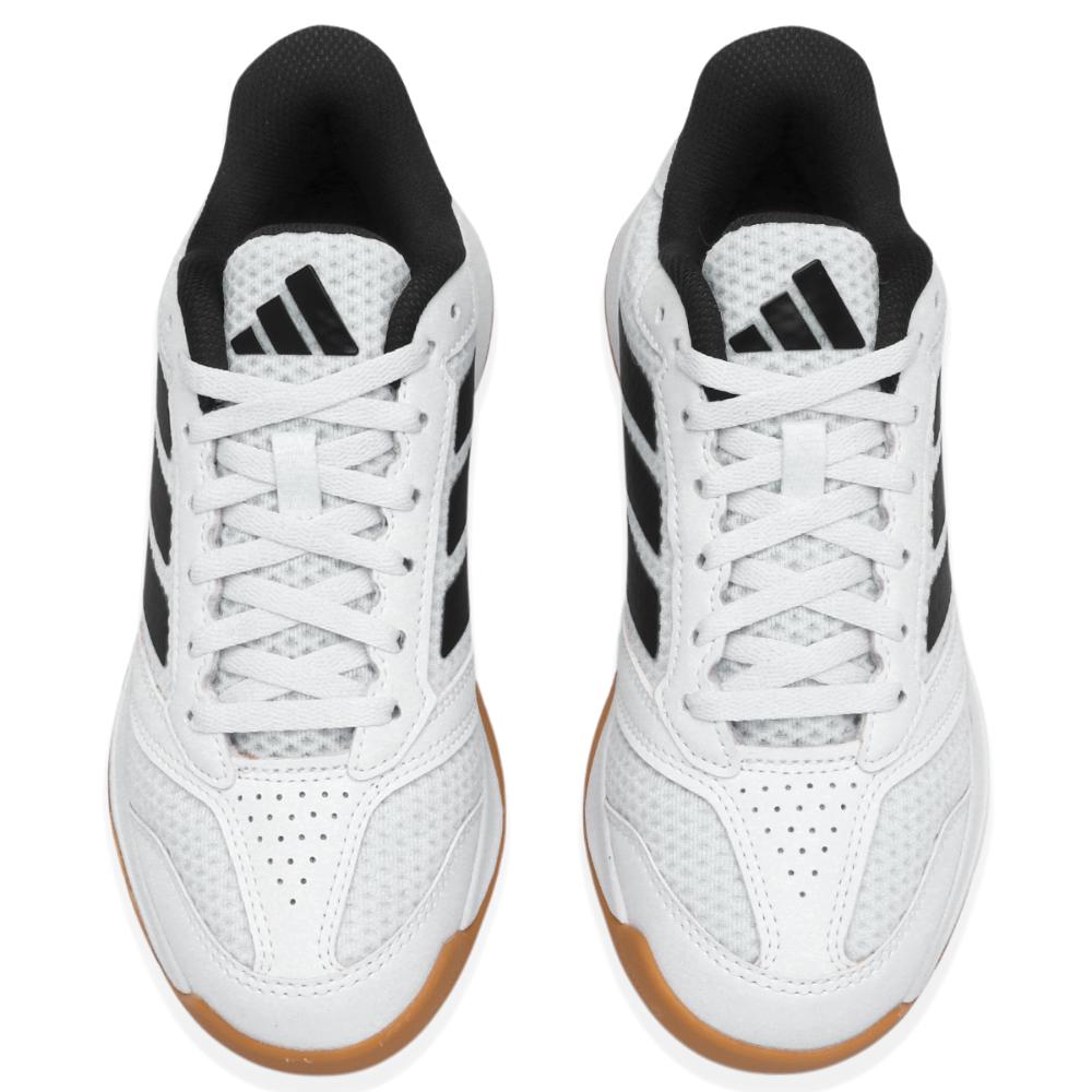 Miniatura Tênis Adidas Ligra 8 Indoor Branco e Preto 39