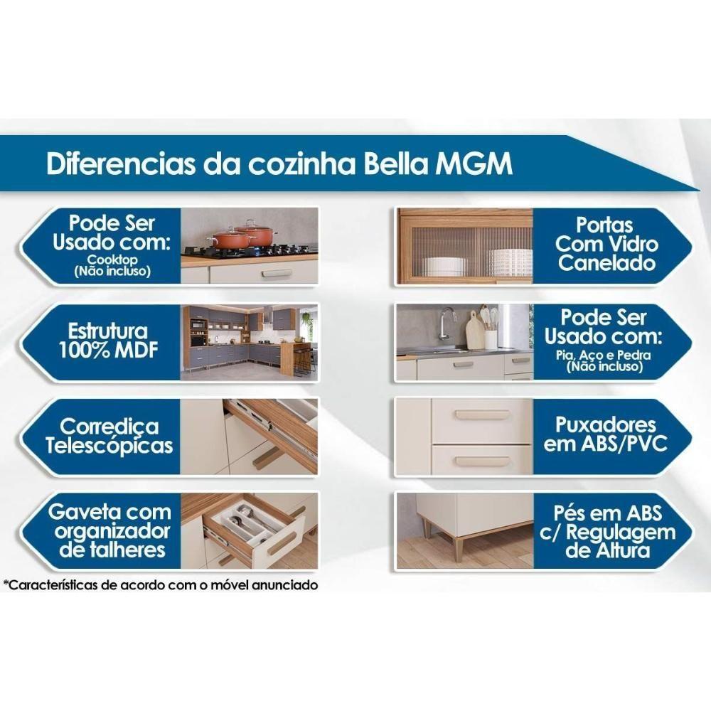 Miniatura Armário Aéreo P- Cozinha Basculantes C- 1 Vidro 80 Cm Freijo - Mgm