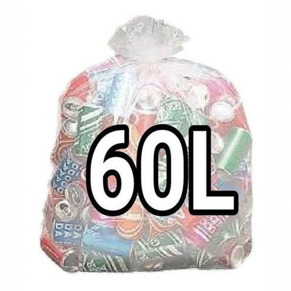 Miniatura Sacos De Lixo Transparente 60l Reforçado 100 Un Fabricante