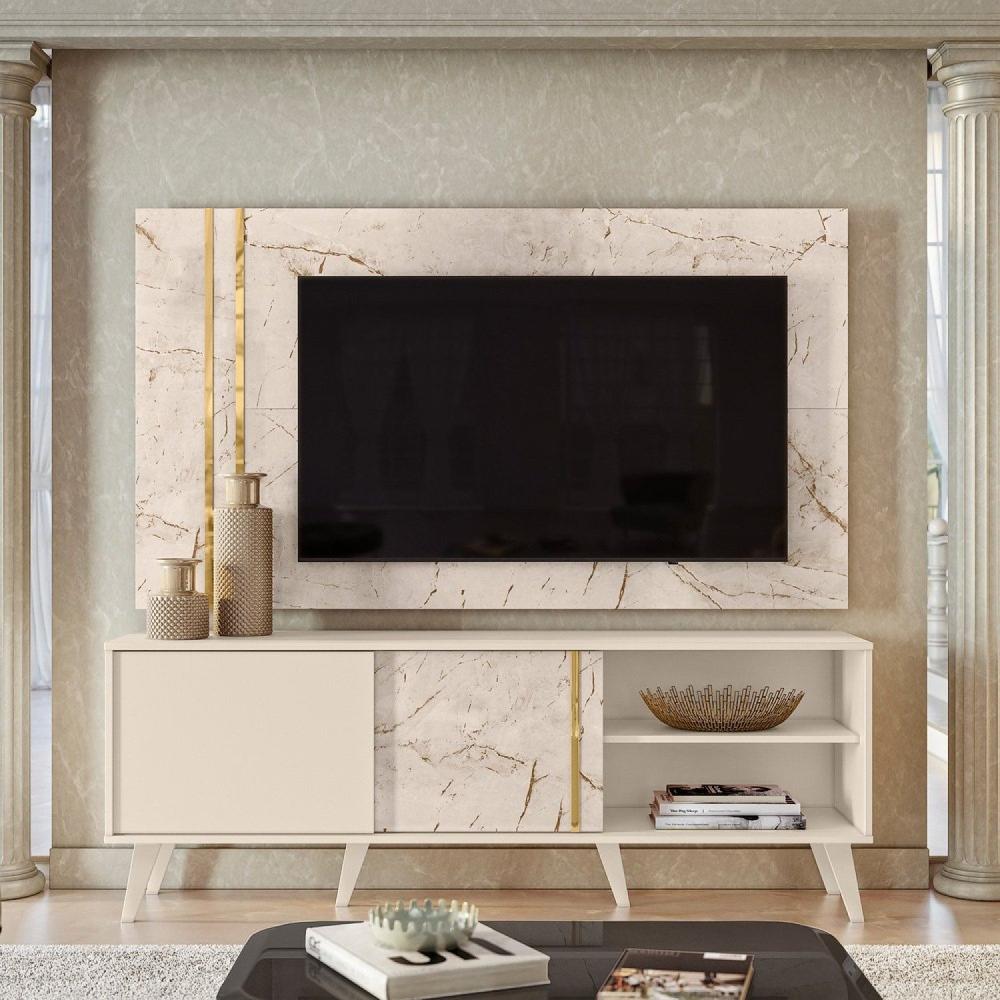 Rack com Painel para TV até 65 Polegadas 2 Portas Cronos Madetec