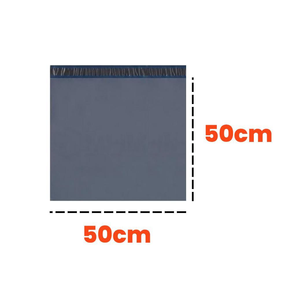 Miniatura 50 Un Envelope Segurança Saco Plástico Lacre Cinza 50X50