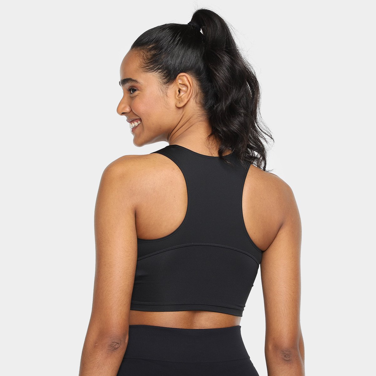 Miniatura Top Cropped Adidas Adizero Feminino Preto - G
