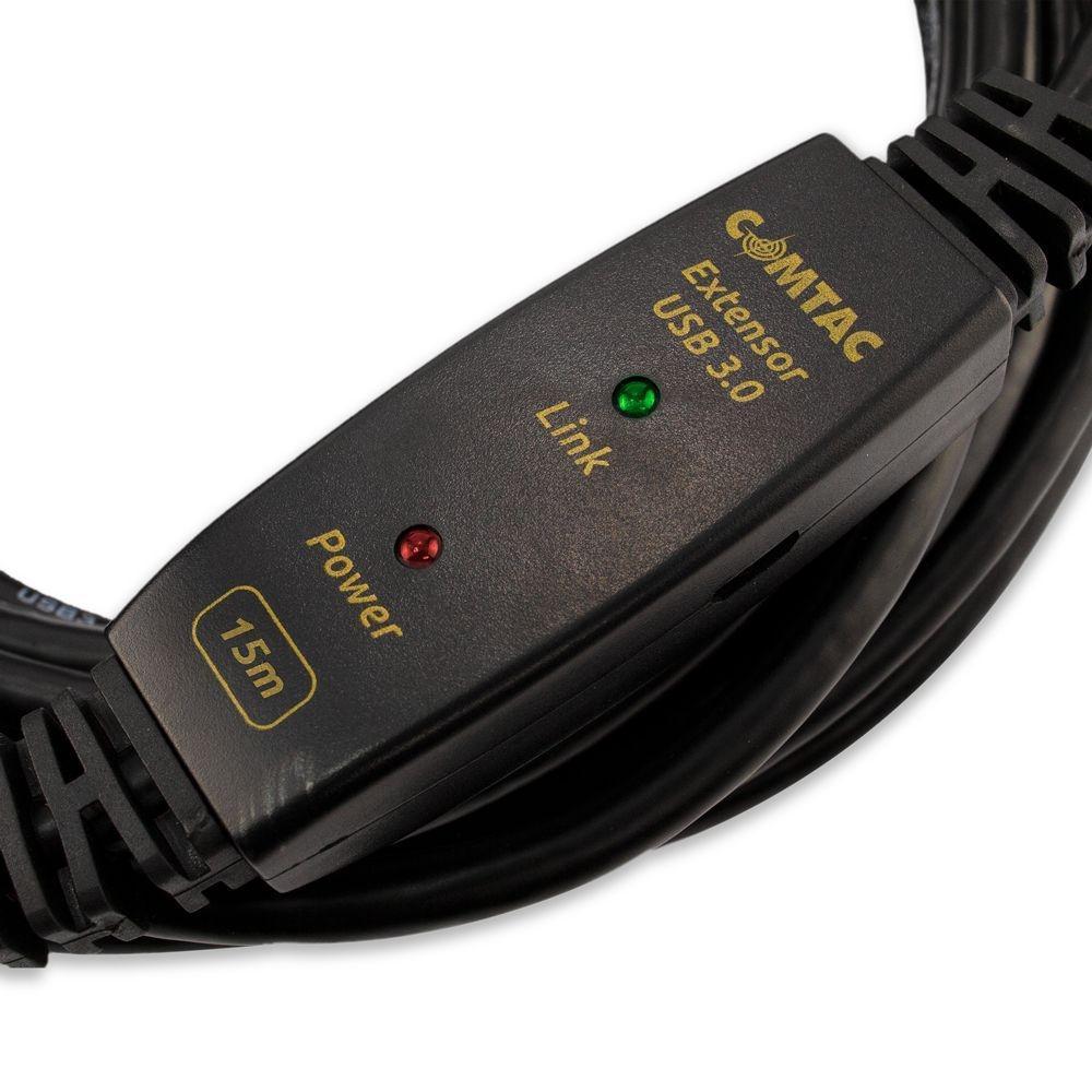 Miniatura Cabo Extensor Usb 3.0 Am Af 15 Metros Comtac 9375