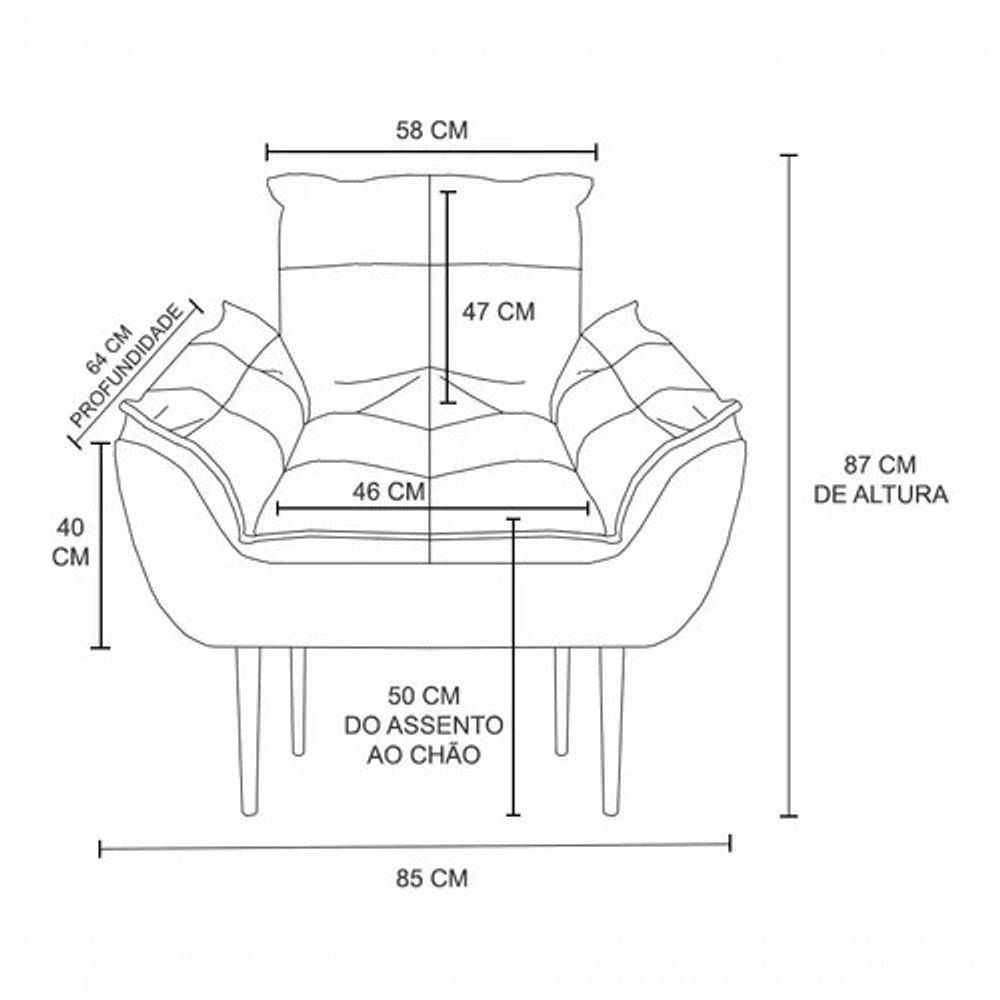 Miniatura Cadeira Clínica Estofada Sala Quarto - Jl Decor Cor:verde