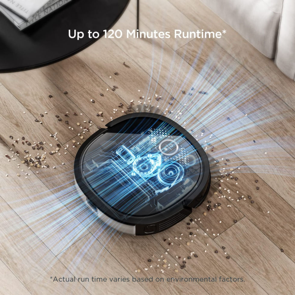 Miniatura Aspirador de Pó Robô Eureka NER650 com Conexão via APP WI FI e Mapeamento Multinível, 110V, Preto