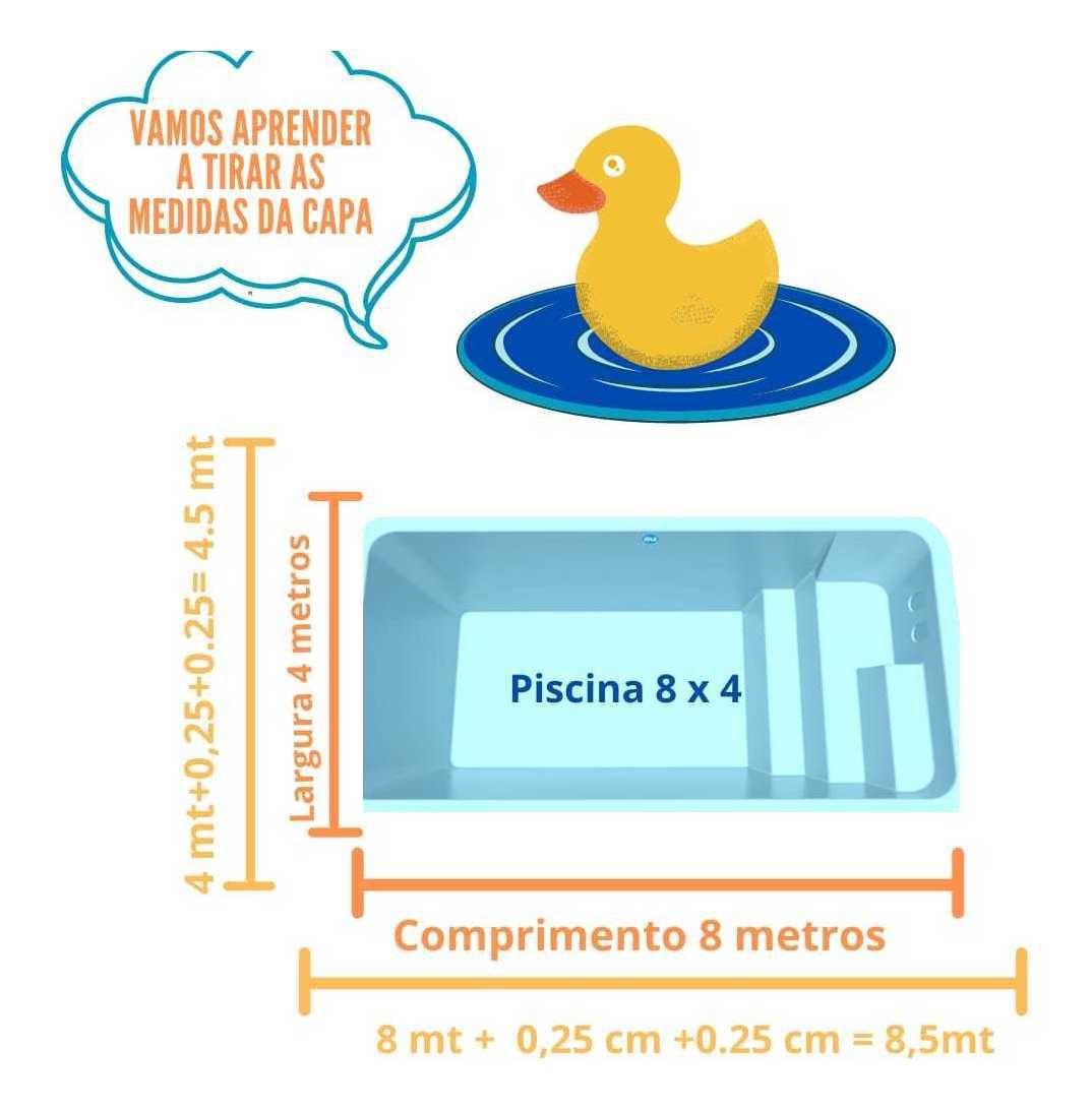 Miniatura Capa Tela De Piscina 5X2,5 Para Piscina 4X1,5-Acquacapas