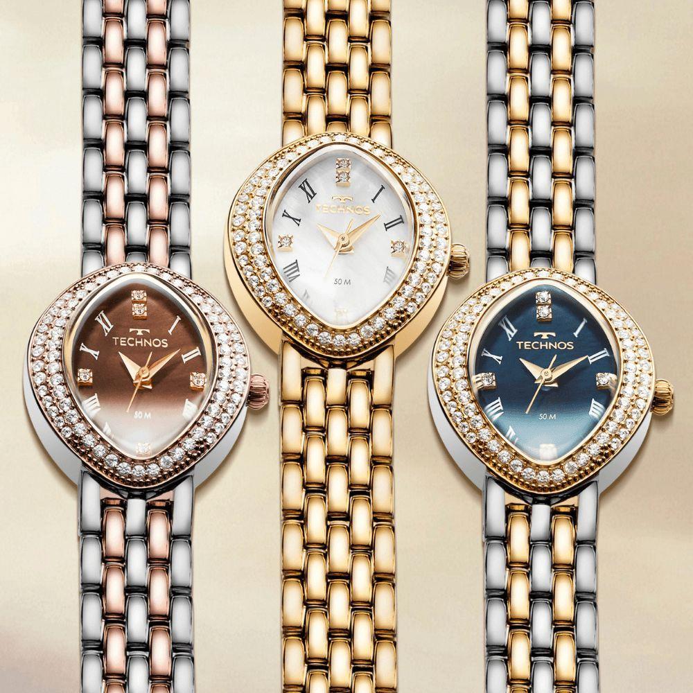Relógio Technos Feminino Mini Joia Bicolor - 2035nbo-1a