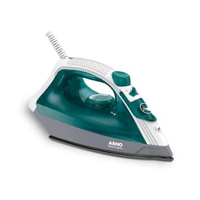 Miniatura Ferro de Passar a Vapor Arno Steamgliss FSGP com Spray e Base Antiaderente - Verde/Branco 110V