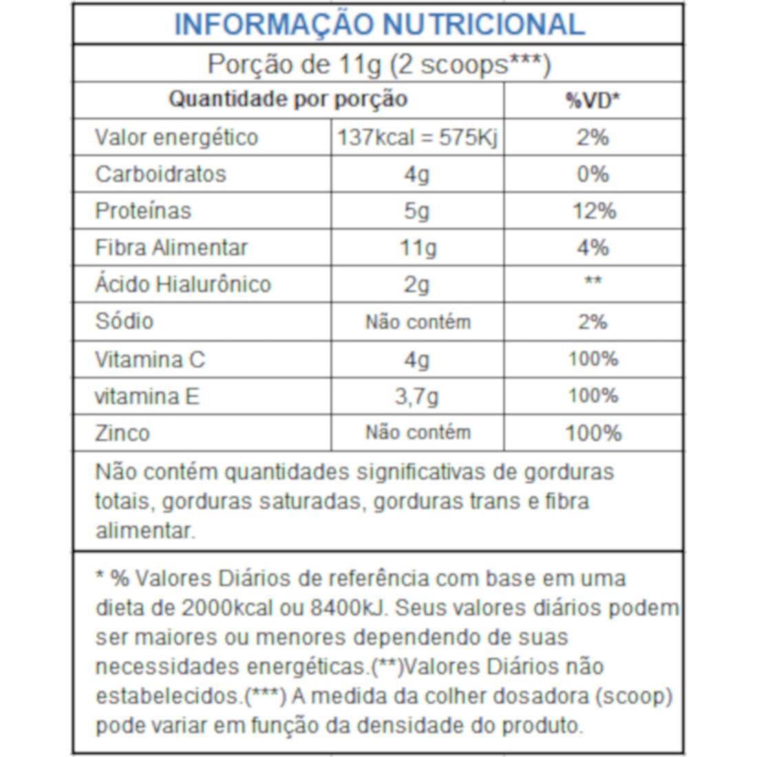 Miniatura Colágeno Peptan Ácido Hialurônico Hyaluron Instantâneo 275G