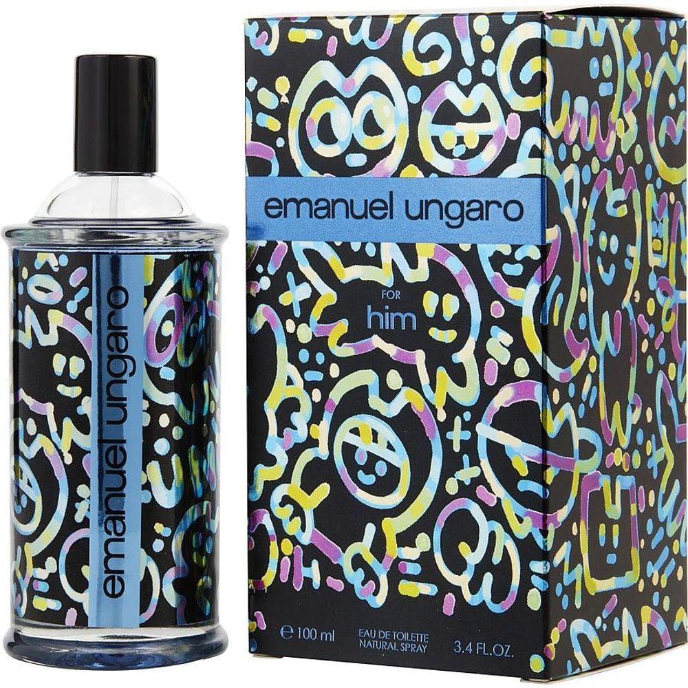 Miniatura Perfume Masculino Emanuel Ungaro For Him Ungaro Eau De Toilette Spray 100 Ml