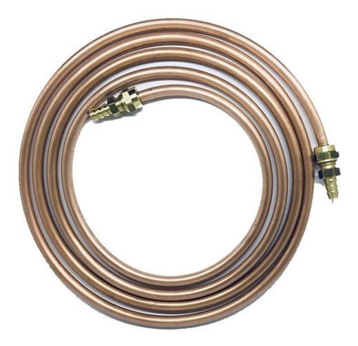 Miniatura Tubo De Cobre 3/8 Para Gás Cozinha 5 Mts Com Bico Mangueira