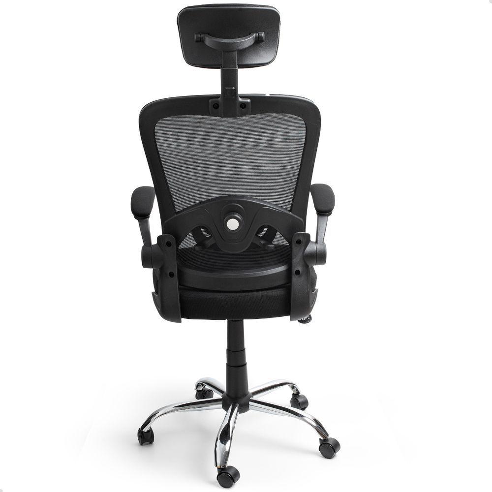 Cadeira De Escritorio Presidente Giratória Ergonômica Mesh