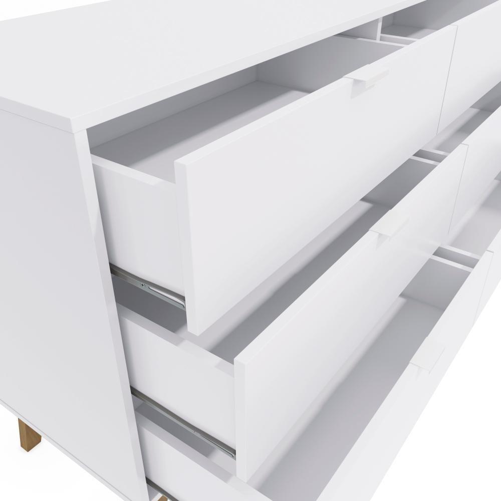 Miniatura Cômoda Kappesberg 6 Gavetas Branco/itapuã