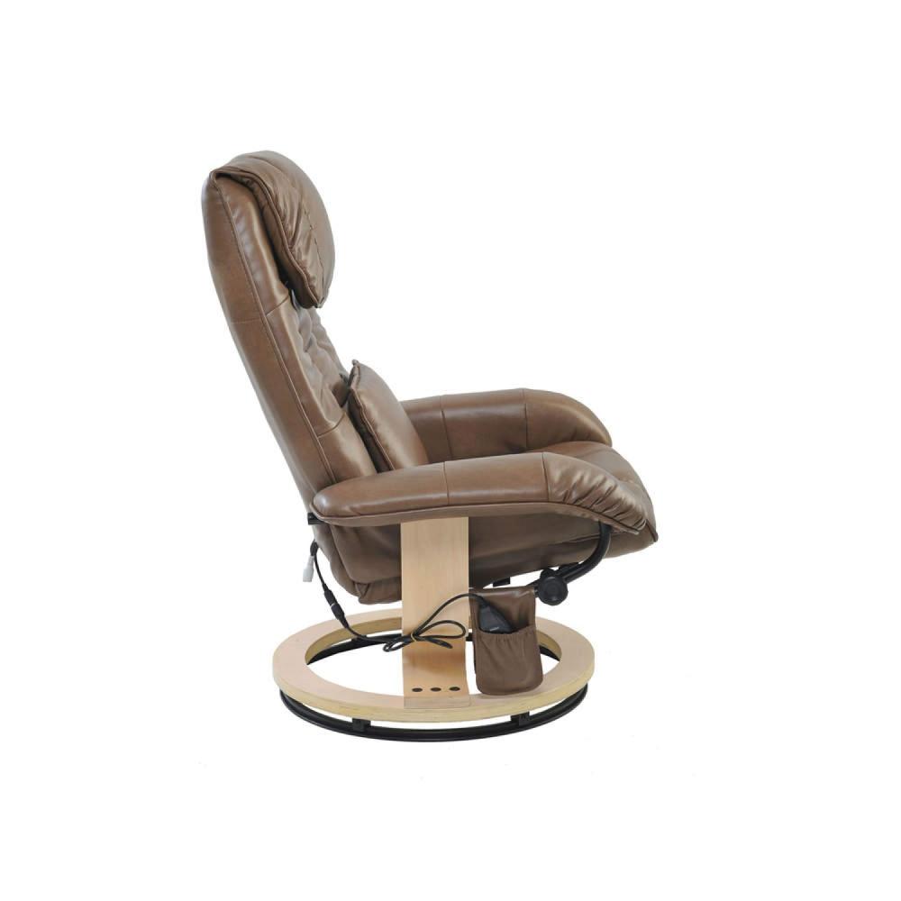 Miniatura Poltrona de Massagem com Apoio para Pés Louisiana Rivatti Marrom