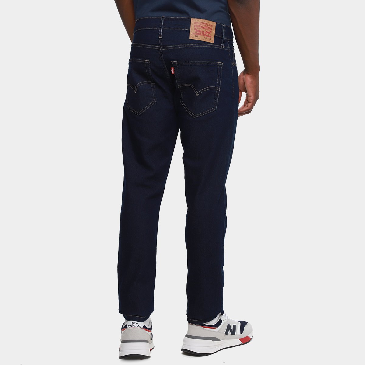 Miniatura Calça Levi's Slik Taper Masculina Azul - 38