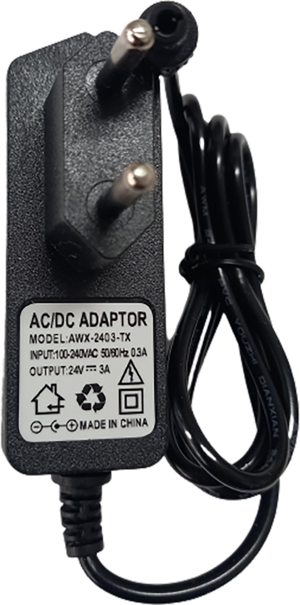 Miniatura Fonte Carregador 24V 3A - Compatível com LED, Tablet, Câmera