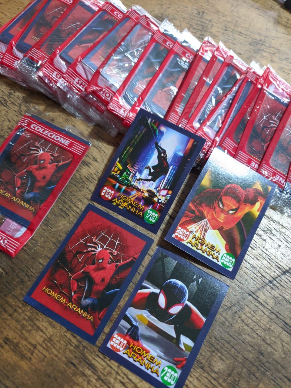 Miniatura Kit Cards Homem Aranha - 10 Pacotes (40 Cards) | Brincadeira