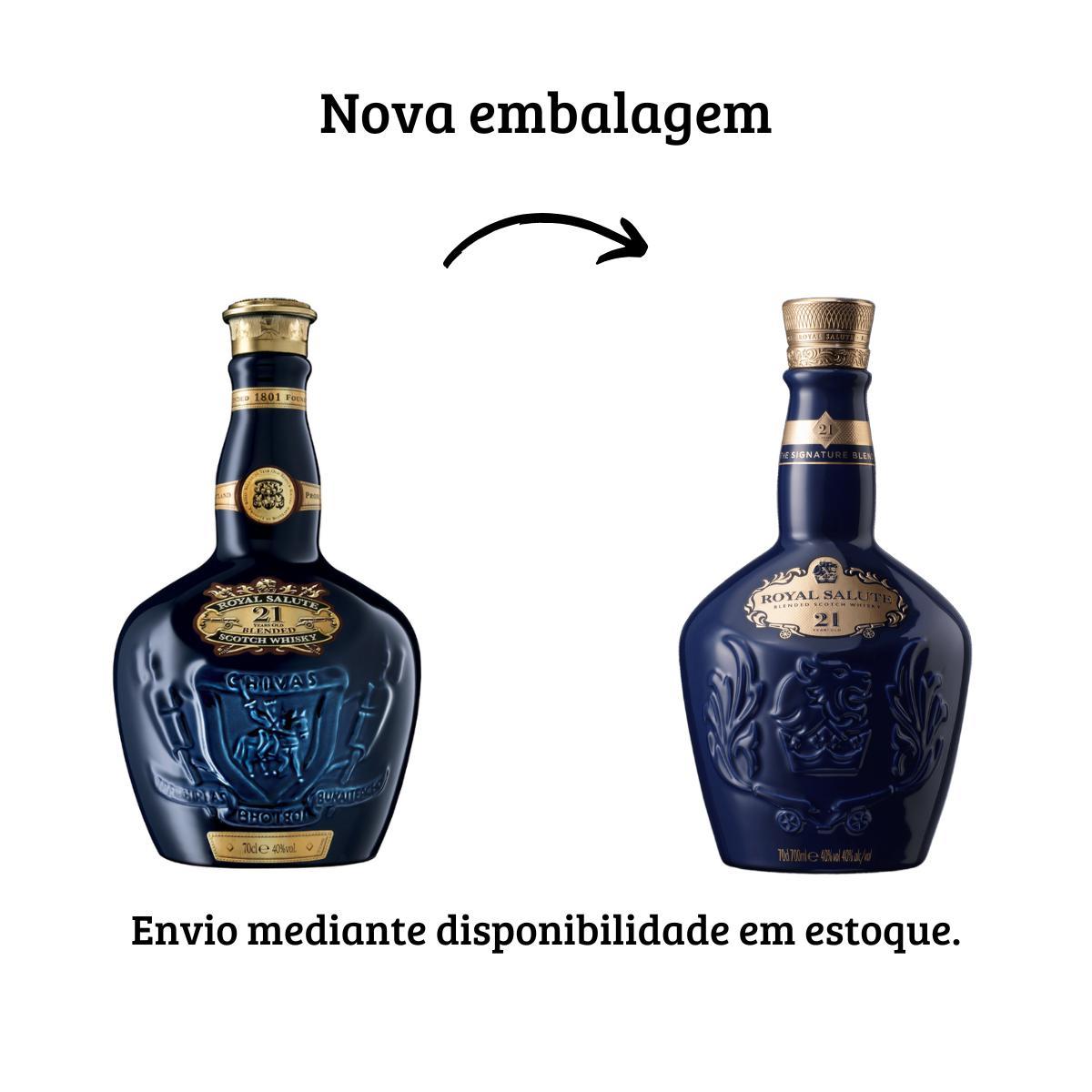 Miniatura Whisky Escocês Royal Salute Blended Scotch 21 Anos 700ml