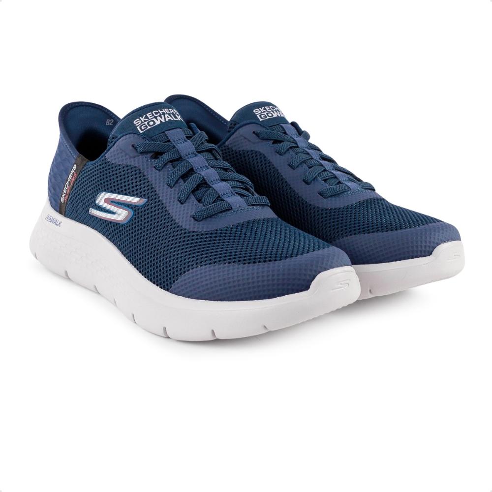Miniatura Tênis Skechers Go Walk Flex Hands Up Masculino Marinho - 40