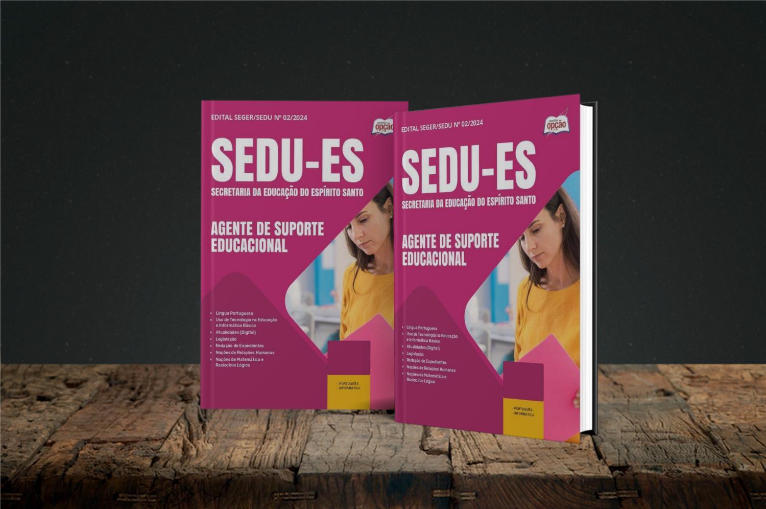 Miniatura Apostila Sedu-Es 2025 - Agente De Suporte Educacional