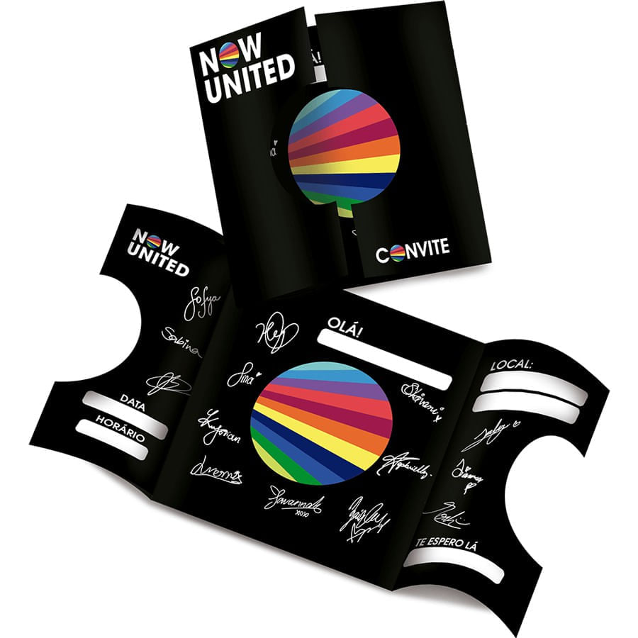 Miniatura Convite de Aniversário 8 Unidades - Now United - Festcolor