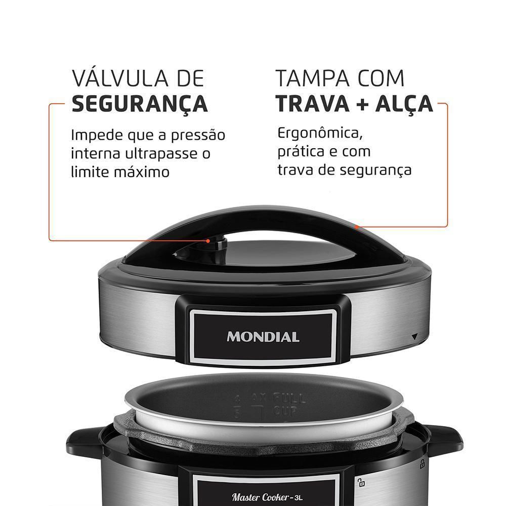 Miniatura Panela De Pressão Elétrica Mondial Digital Pe-40 220V