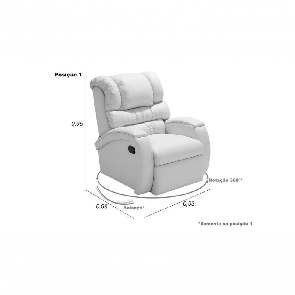 Miniatura Poltrona Reclinável Imperial Podologia Soroterapia Motorizada E Giro Balanço Suede Marrom 379