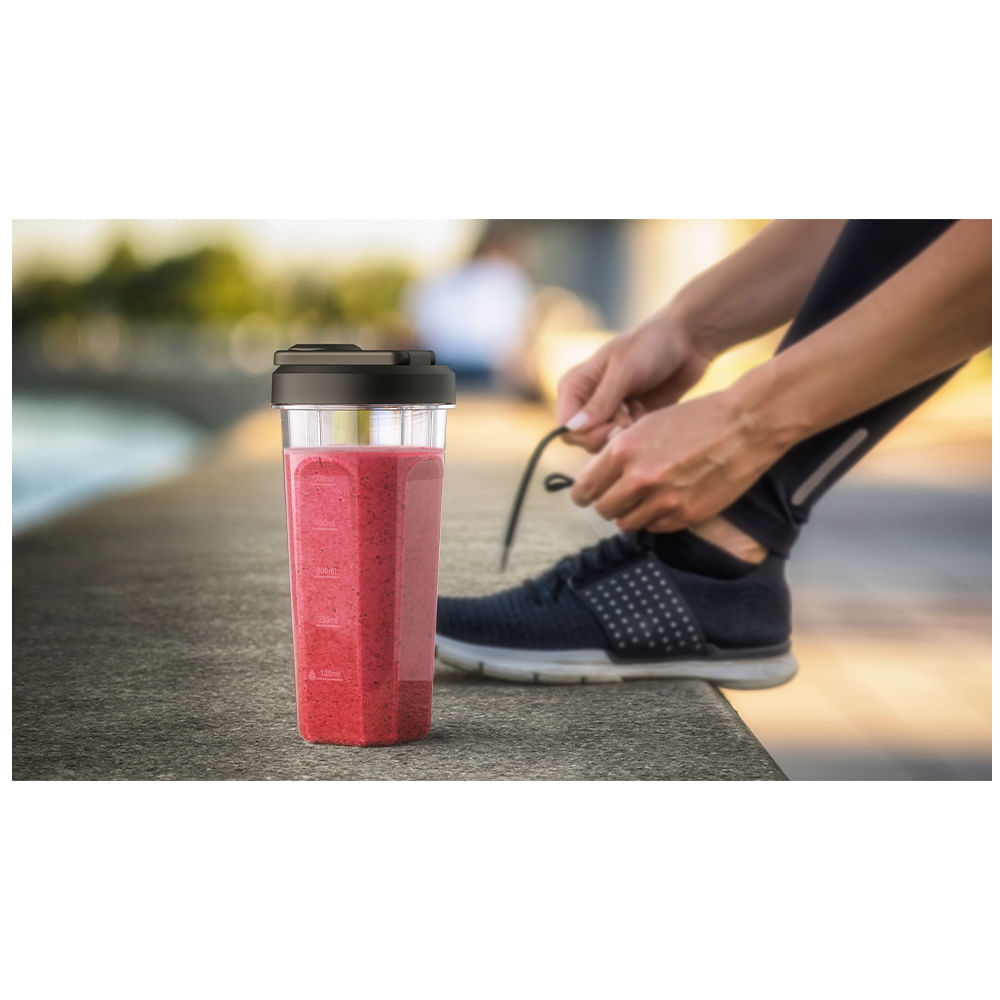 Miniatura Liquidificador Portátil Electrolux Sport Blender Efficient Granite Gray - BSE20 110