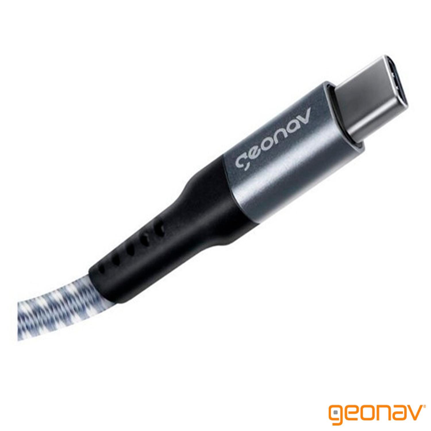 Miniatura Cabo USB-C para USB-C 2.0 com 1,5 metros Cinza - Geonav - UCC04
