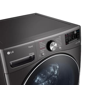 Miniatura Lava e Seca LG 18Kg/10Kg com Inteligência Artificial AI DD™ e Wi-Fi WD18BV2S6B – Black Inox 110V