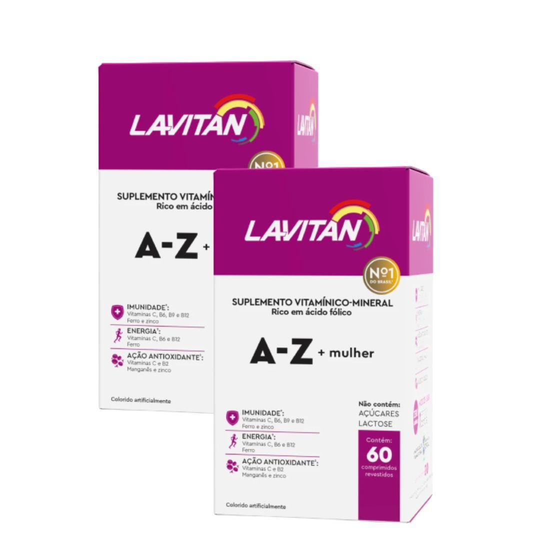 Miniatura Kit Lavitan A-Z Mulher Suplemento Alimentar 60 Comprimidos 2