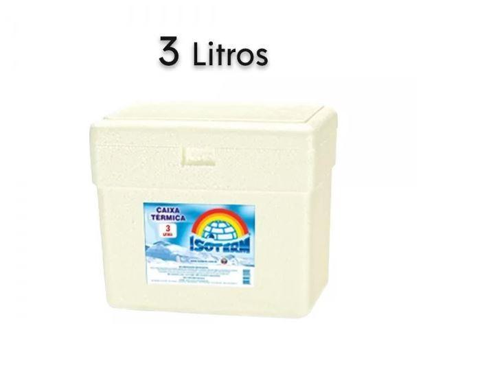 Kit 2 Un Caixa De Isopor 3 Litros Térmica Gelo Cerveja Refri