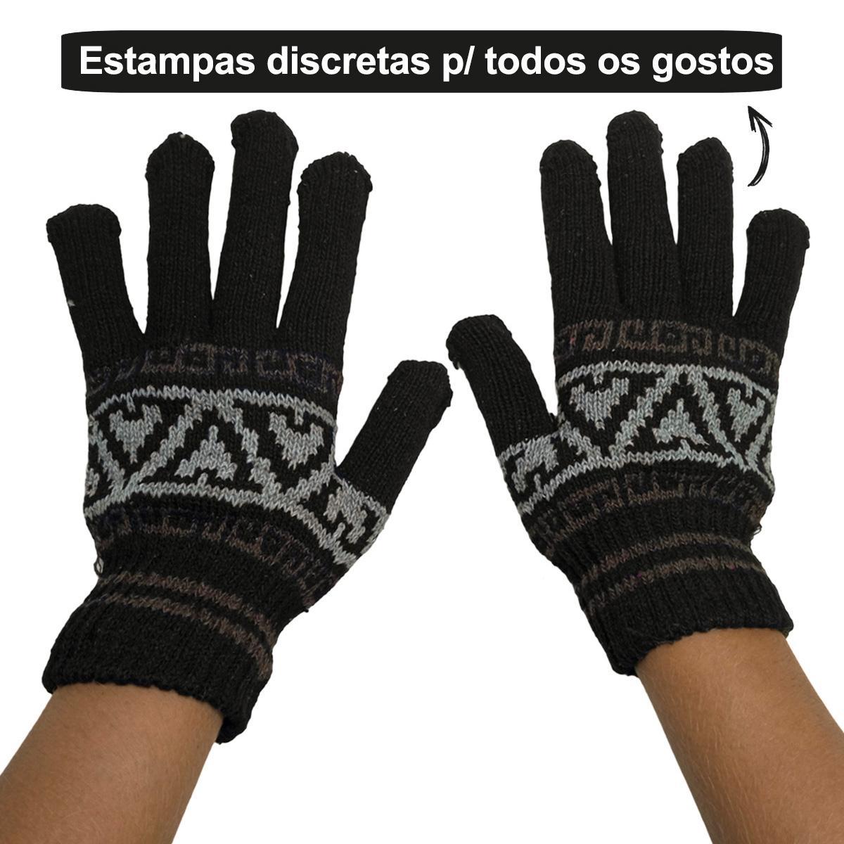 Miniatura Luva De Frio Adulto Unissex Redstar De Lã Inverno Vsi04001