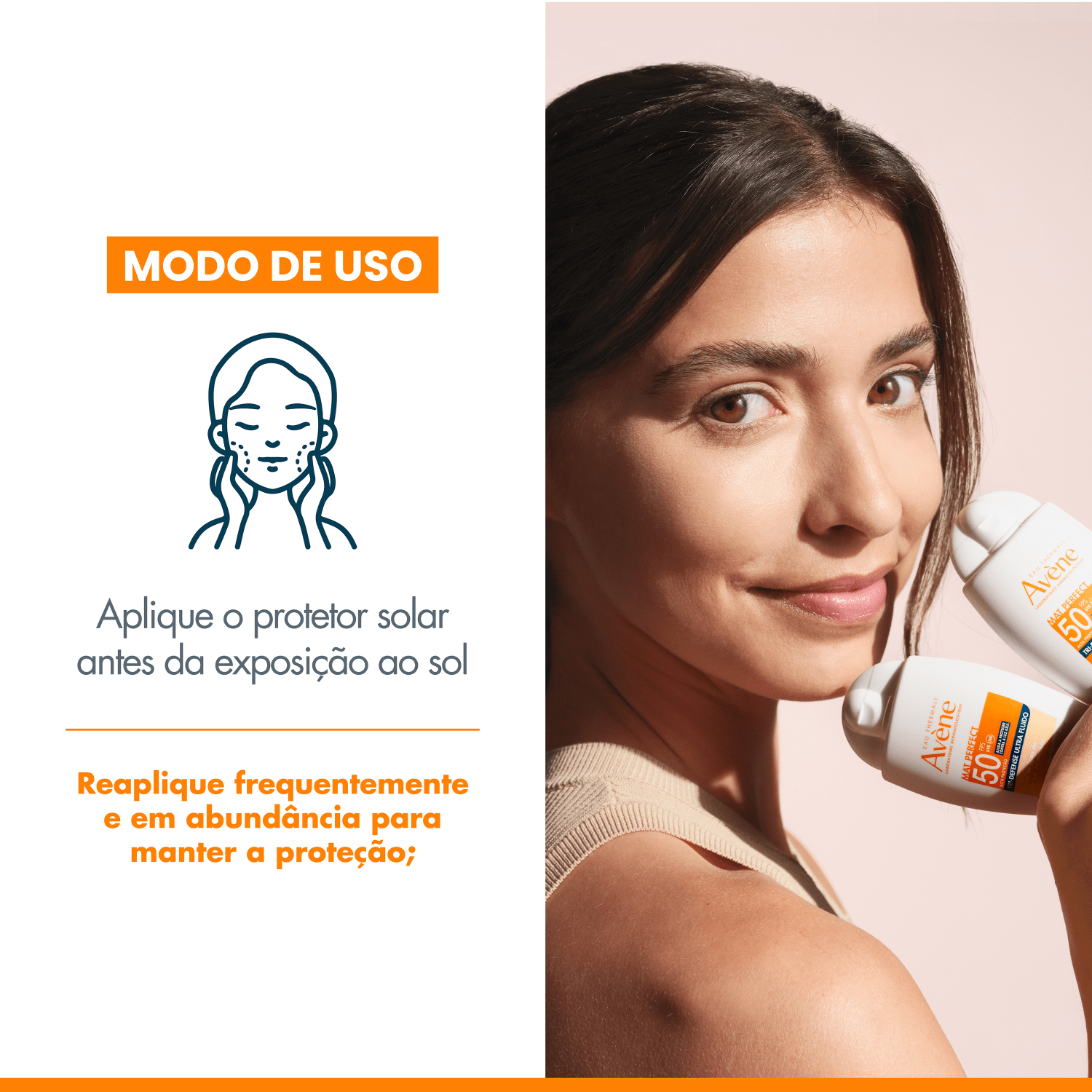 Miniatura Avène Mat Perfect Tri-Defense Ultra Fluido FPS 50 1.5 Claro/Médio - Protetor Solar Facial com Cor 40g