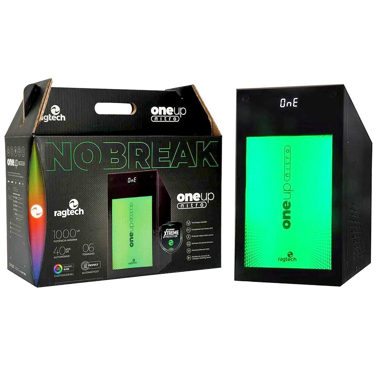 Miniatura Nobreak Gamer 1000Va 700W Senoidal Pura Pc Gamer Ragtech