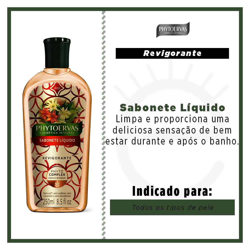Miniatura Sabonete Líquido Phytoervas - Anis 250ml