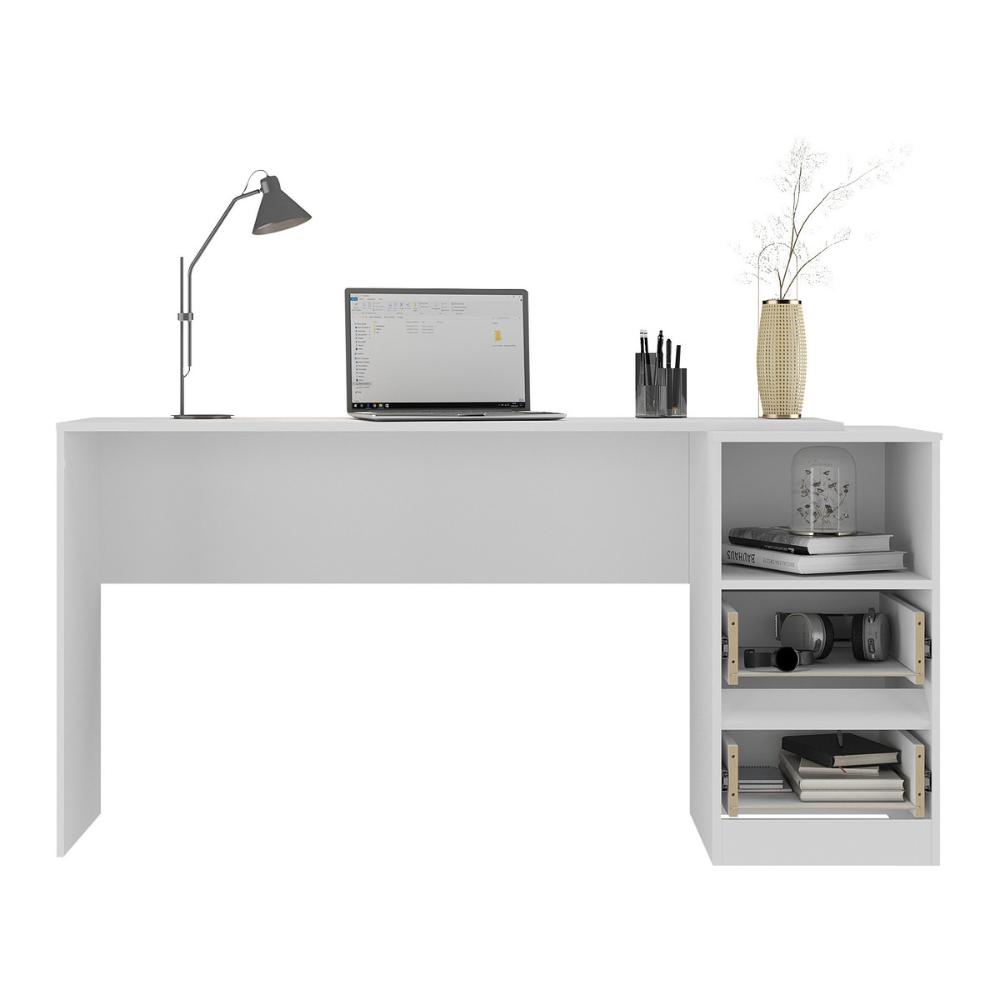 Miniatura Escrivaninha 150,5cm com Nicho e 2 Gavetas Flex Multimóveis MP6035 Branco