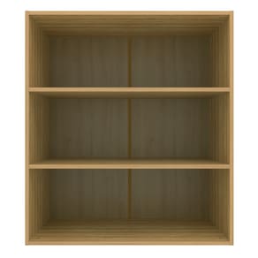 Miniatura Armário Aéreo Bartira Cristal com 2 Portas, 2 Prateleiras e 80cm de largura - Lâmina Mel/Azul Royal