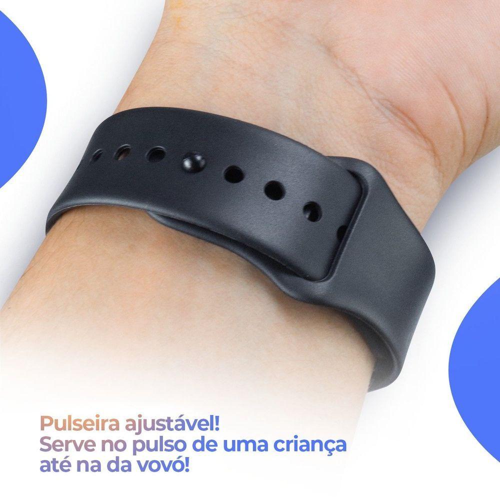 Miniatura Relogio Inteligente Monitor Saude + Smartwatch Caixa Carregamento Pela Pulseira
